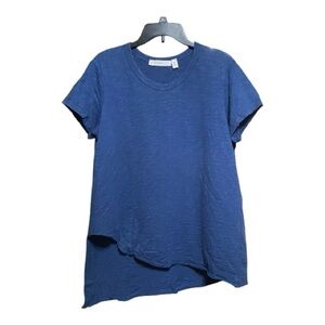 WILT Organic Cotton Short Sleeved Blue Women's Top L